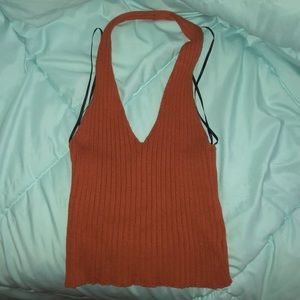 Rust halter top Forever 21